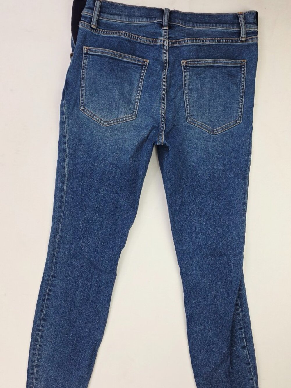 Hatch Size 30X27 Womens Blue Maternity 5 Pocket Stretch Skinny Denim Jeans